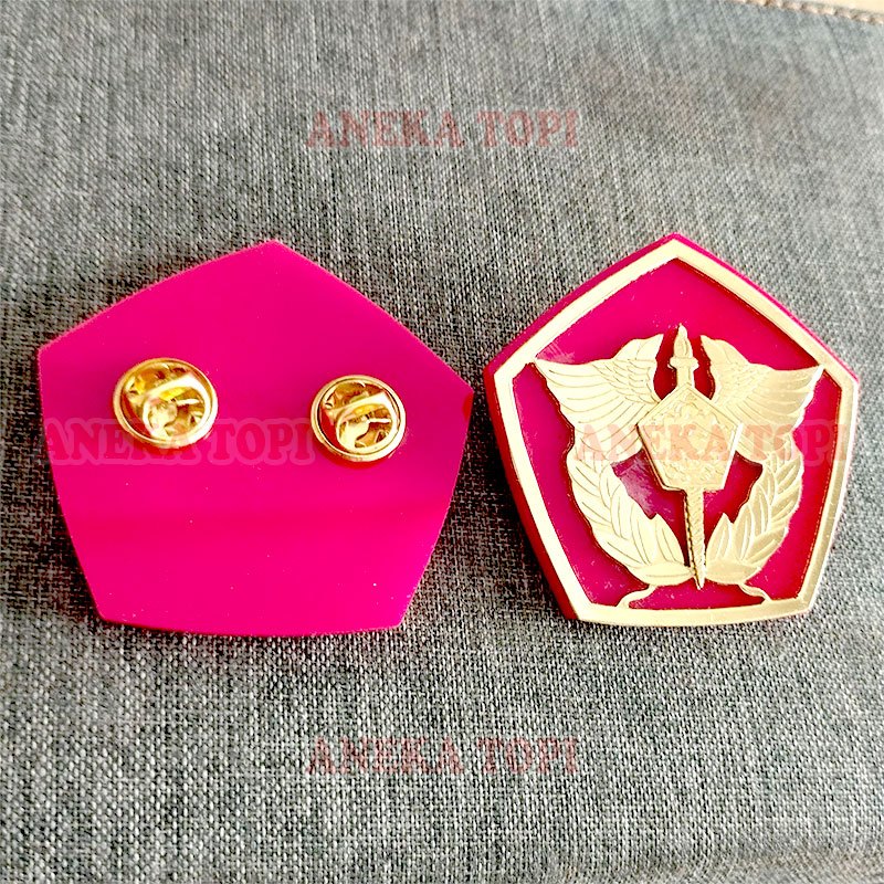 Lencana Bea Cukai Logam Lapis Akrilik Pin Logo Bea Cukai - Aneka Topi