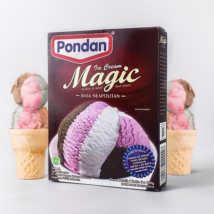 

PONDAN MAGIC ICE CREAM 3X100 GR-RASA NEAPOLITAN-BUBUK ES KRIM