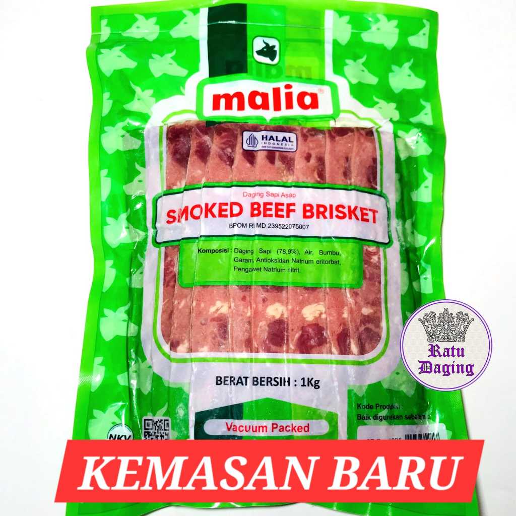 

Aroma Beef Bacon / Smoked Beef Brisket @1kg - HALAL