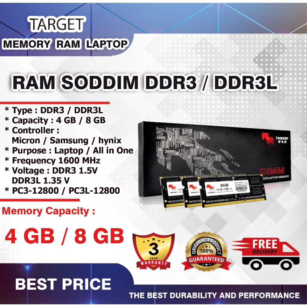 RAM 8 GB DDR3L LAPTOP / RAM 8 GB DDR3L LAPTOP