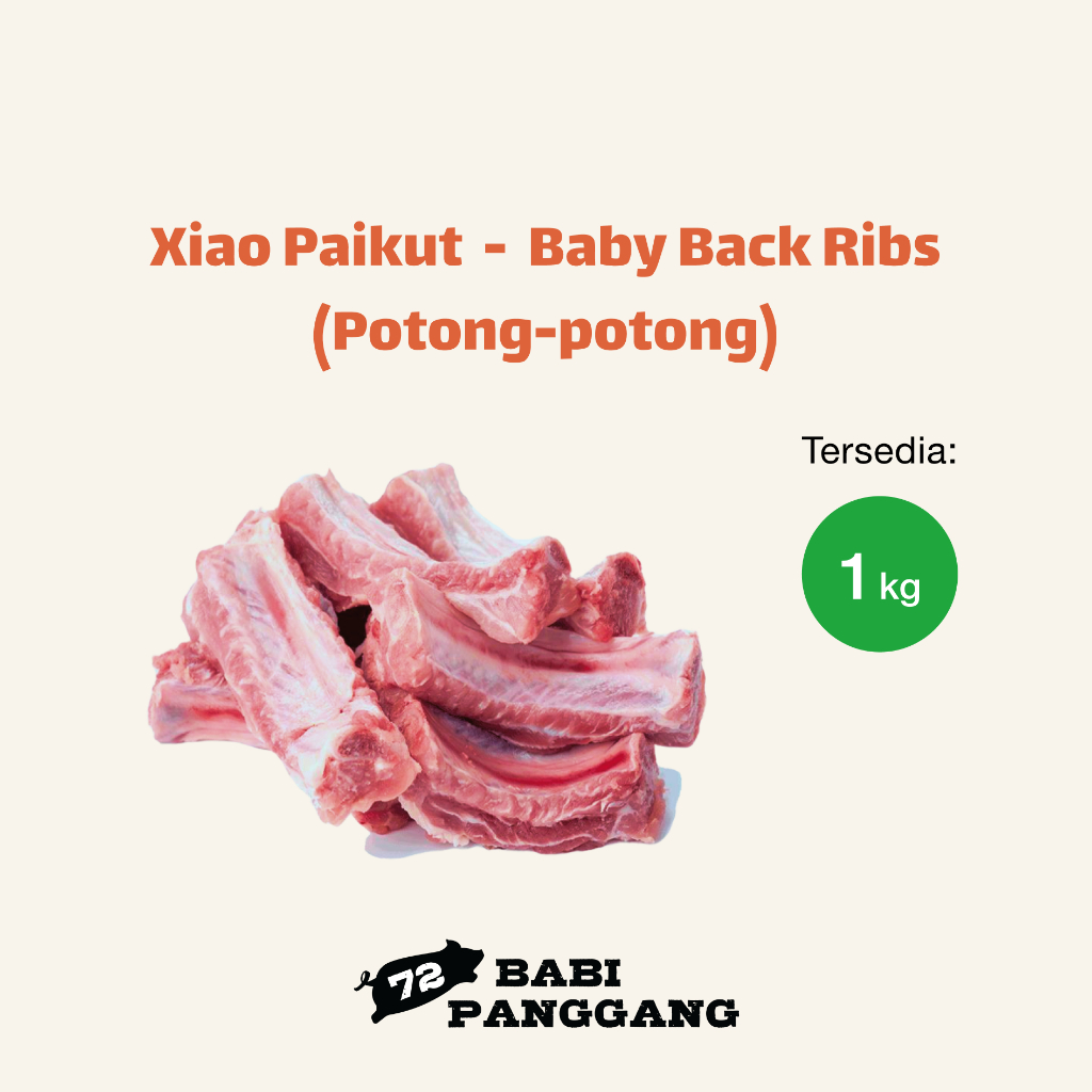 

Xiao Paikut Potong-potong / Back Ribs / Iga Babi Besar Potong-potong