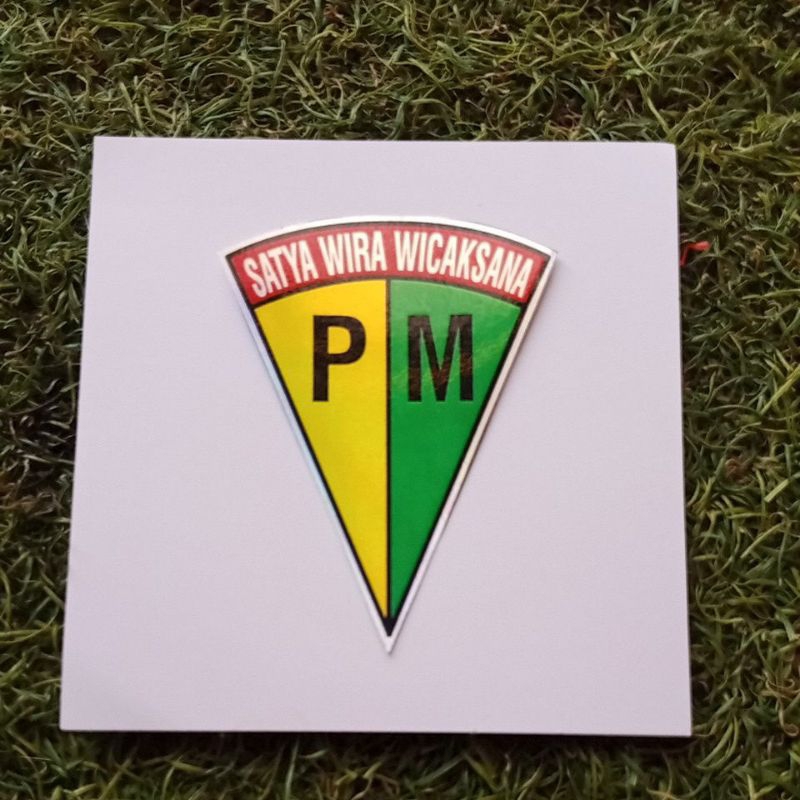 

stiker POLISI MILITER/logo PM/stiker hologram glossy