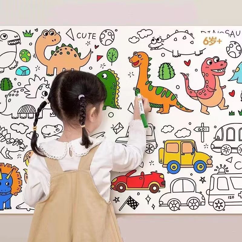 

LEMBAR ROLL KERTAS MEWARNAI UNTUK ANAK PANJANG 3 METER &