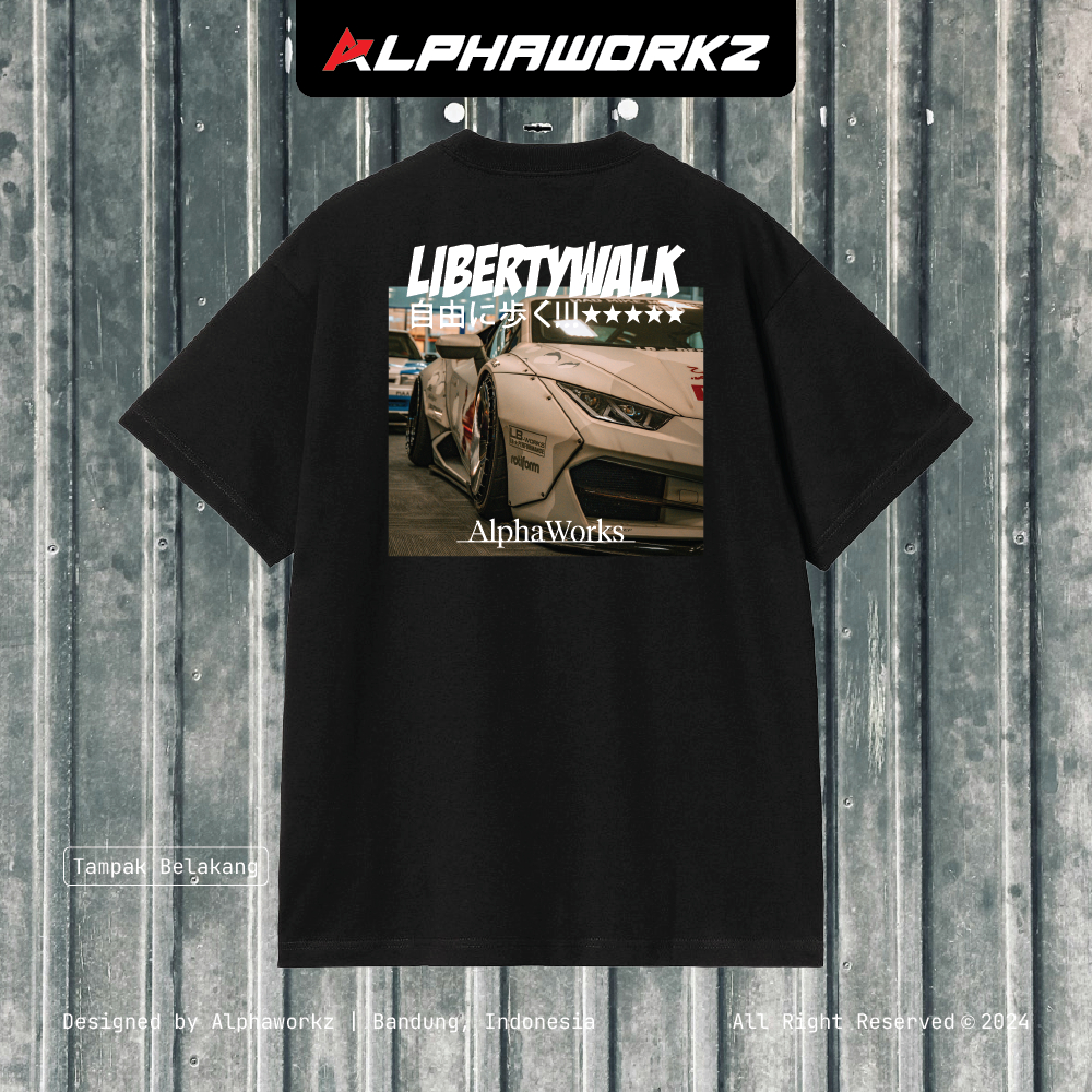 ALPHAWORKZ Kaos Mobil LIBERTY WALK PHOTO STARS - Kaos Baju Mobil Tshirt Katun Premium