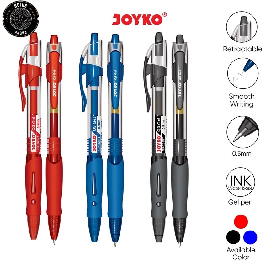 

(ECERAN) PULPEN GEL PEN PENA JOYKO GP-265NT Q3 GEL 0.5MM