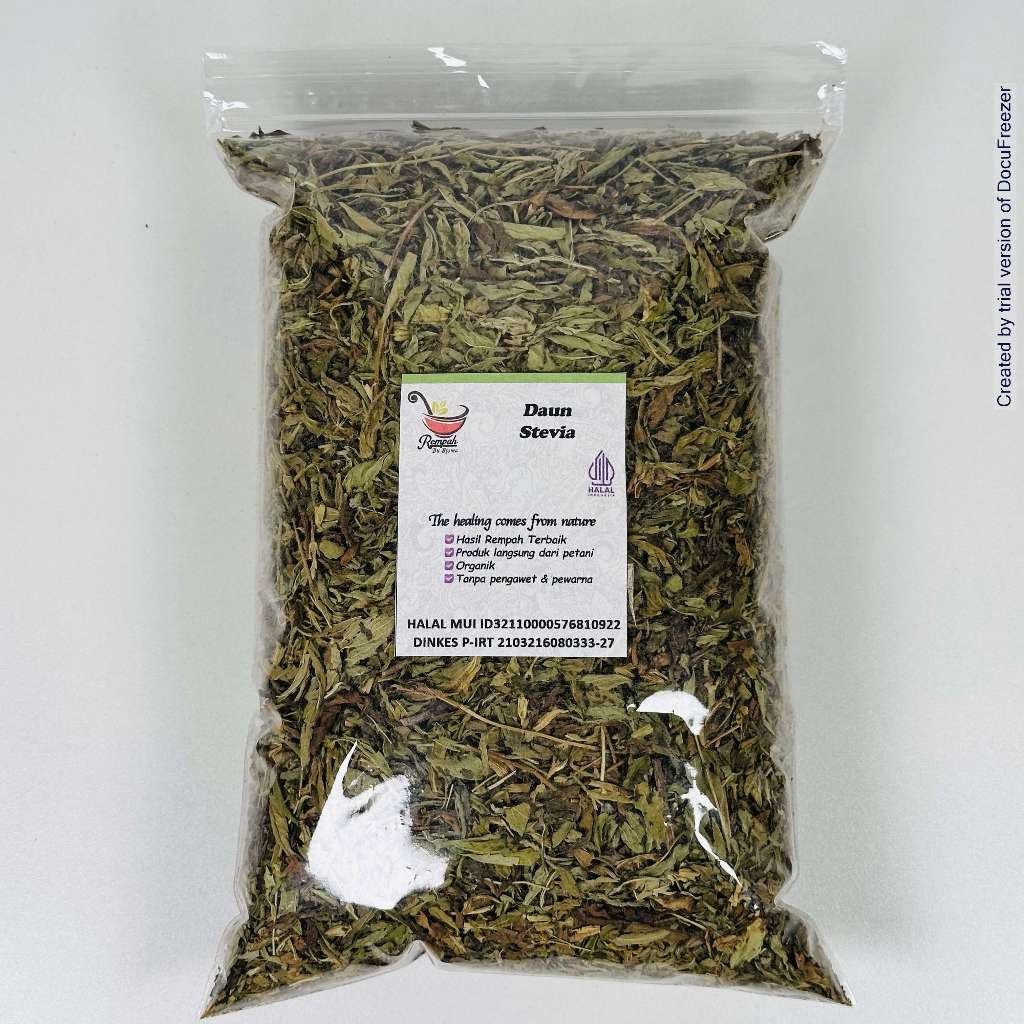 

Daun Stevia Kering Murni Khusus Daun Tanpa Batang 1 Kg