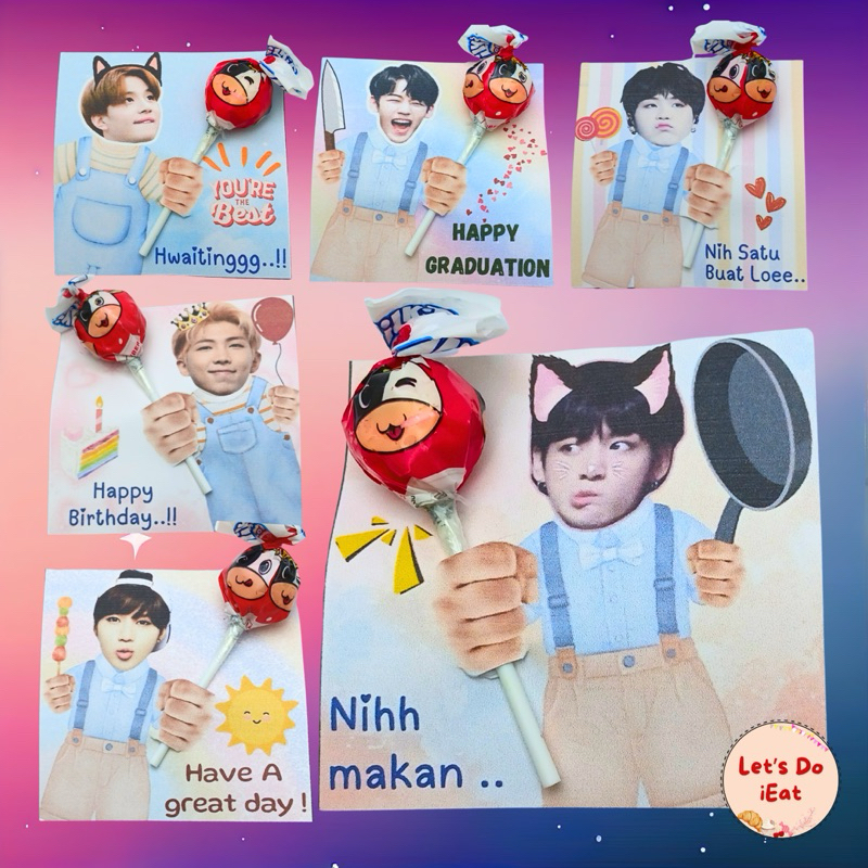 

[MIN BELI 10 PCS] mini gift candy permen lolipop holding lolipop candy minigift snack