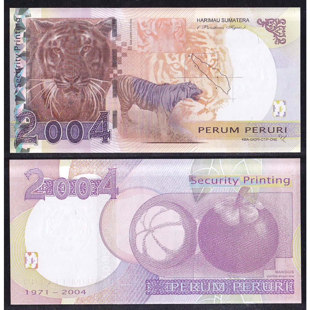 Testnote 'Peruri' Harimau Sumatera tahun 2004