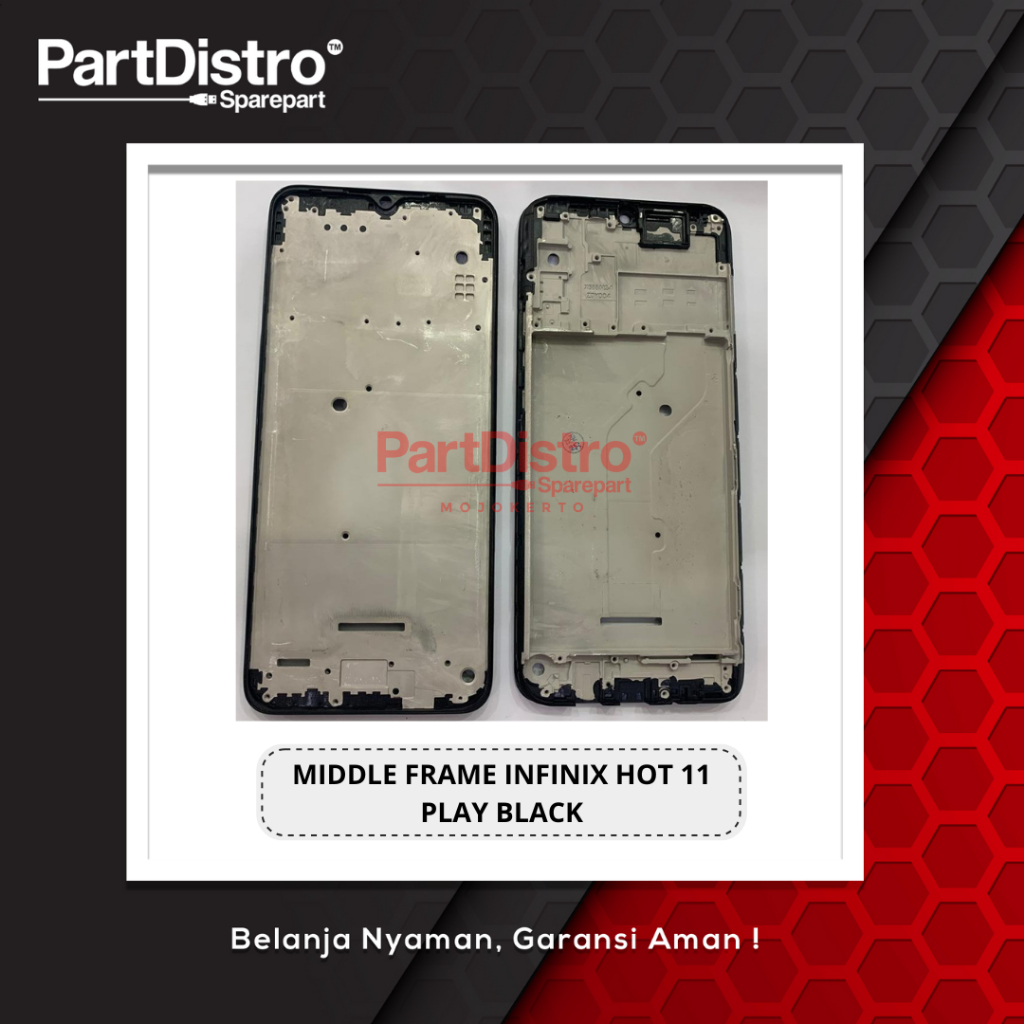 MIDDLE FRAME INFINIX HOT 11 PLAY BLACK