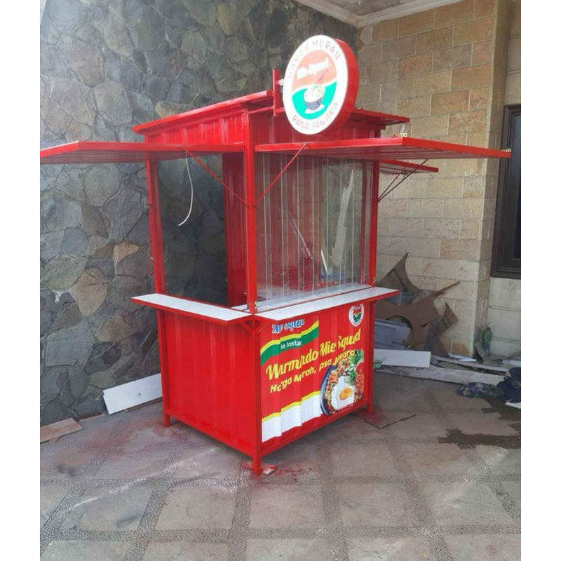 Gerobak booth container warmindo warung indomie