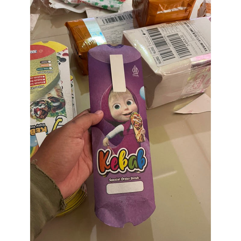 

100 pcs kertas kebab/dus kebab/bungkus kebab/kemasan kebab