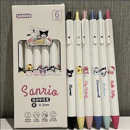 

PC-1518 PEN CETEK SANRIO 1 SET 6 PCS PREMIUM FREE BOX TERBARU PULPEN CETEK MEKANIK UNIK TINTA 0.5MM PERLENGKAPAN ALAT TULIS SEKOLAH KANTOR BISA COD