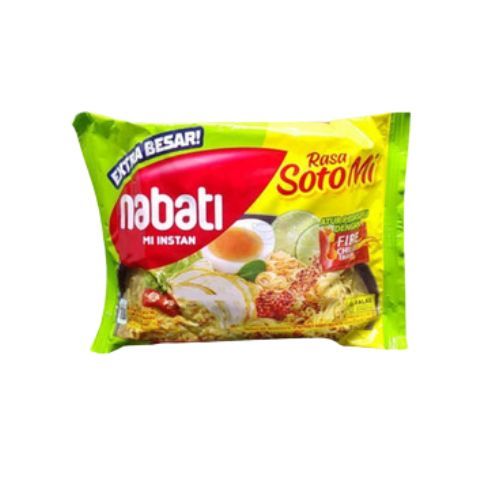 

Mie Instant Nabati Soto Mie Extra Pedas 75gr