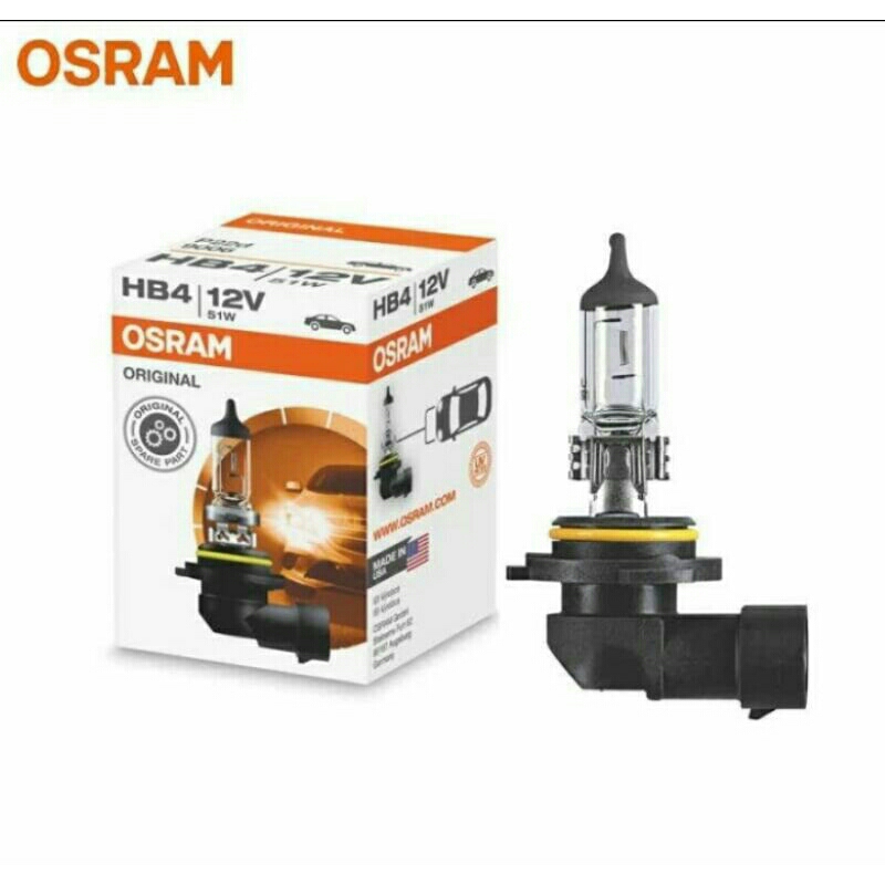 [1pcs] Bohlam OSRAM Mobil HB4 9006 12V 51W P22d Original Lampu Depan Lampu Kabut Foglamp