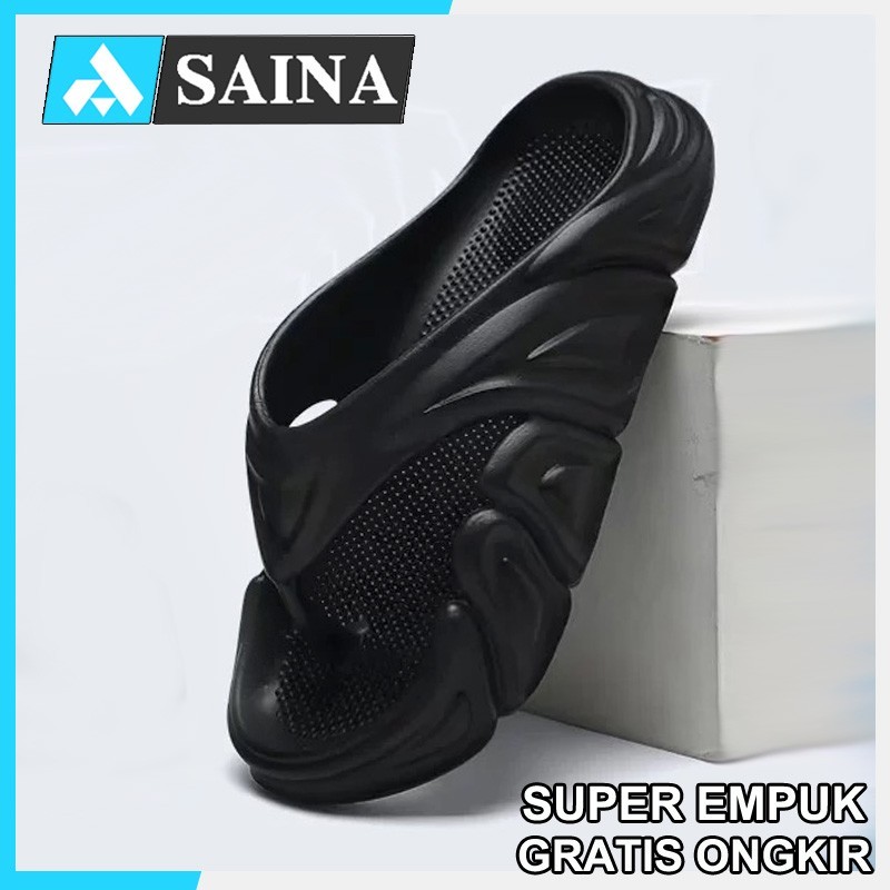 Sandal Gunung Pria Keren Casual Terbaru Tebal Empuk EVA Size 39-44 Sepatu Sendal Jepit Pria Slide Ca
