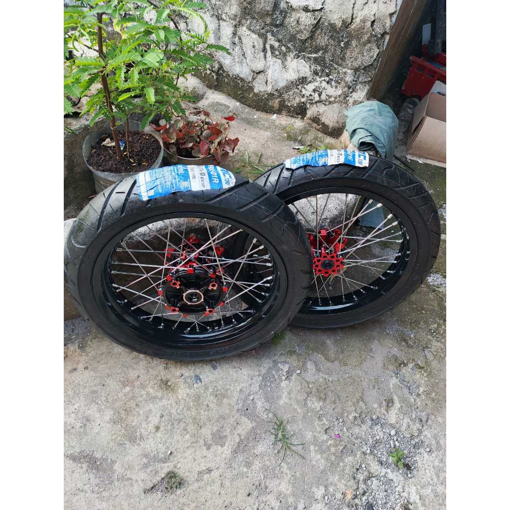 Wheelset Supermoto CRF Ban IRC Baru Ring 17 Roda SUMO CRF 150 L Murah