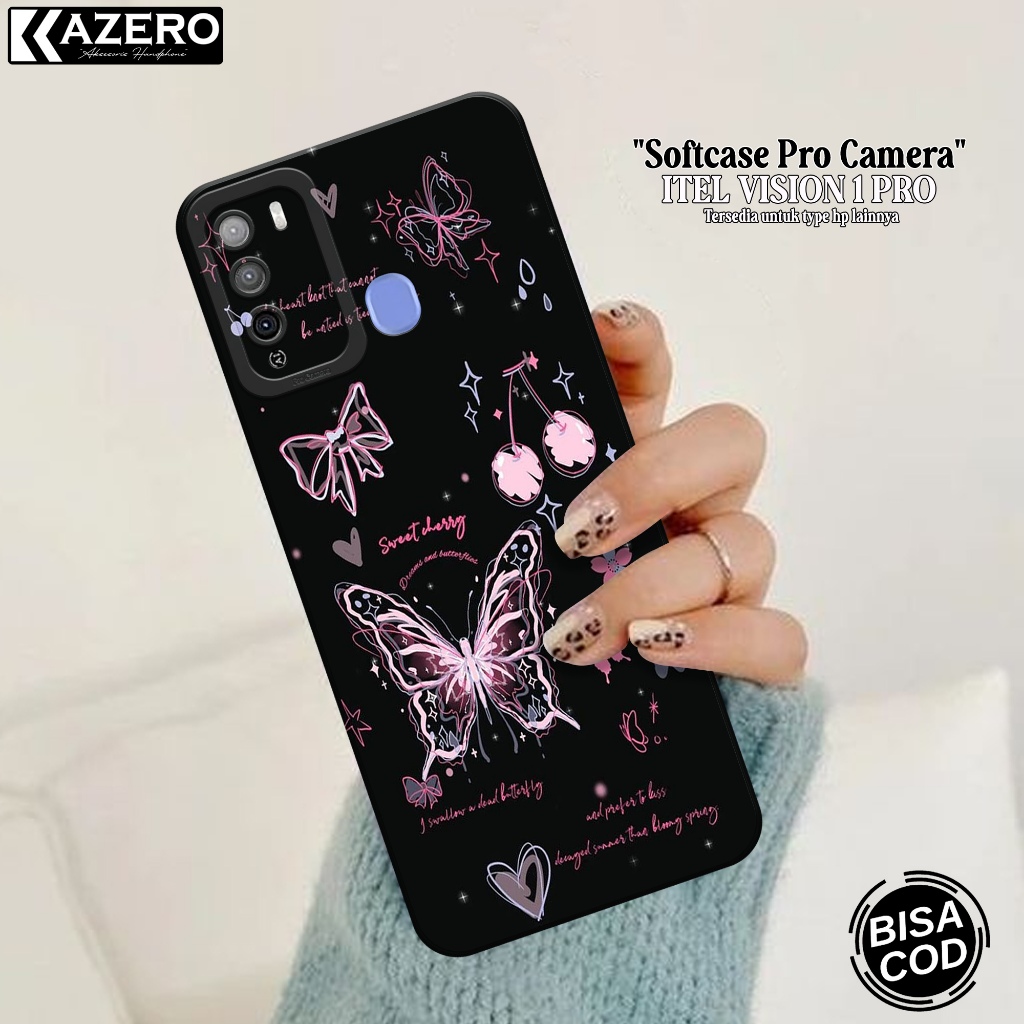 Case Hp Itel Vision 1 Pro - Fashion Case Aesthetic - Pro Camera - Softcase - Softcase Itel Vision Pr