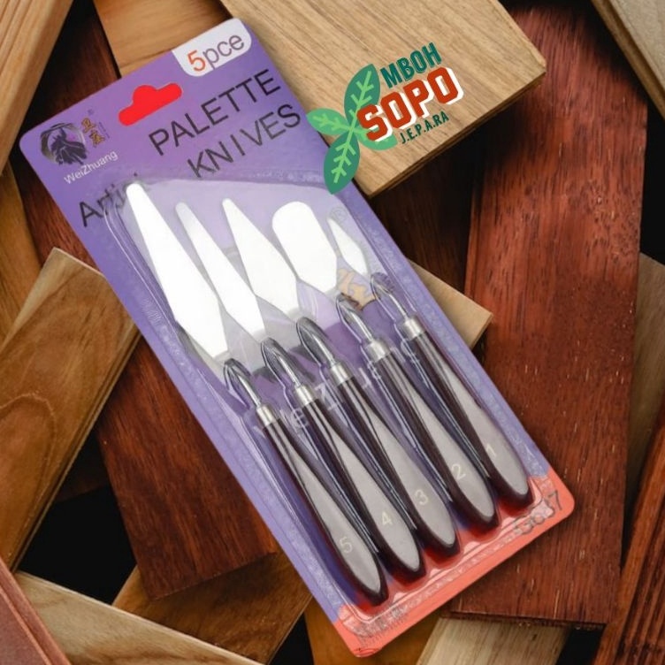 

KODE Y22I Satu set Cetok Kecil Untuk Pot Relief dan Taman Painting Knife Palet Lukis