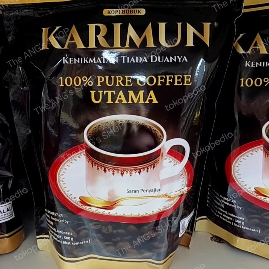 Karimun Kopi Bubuk Hitam Halus 100% Asli Kopi Bubuk Utama Kopi Hitam