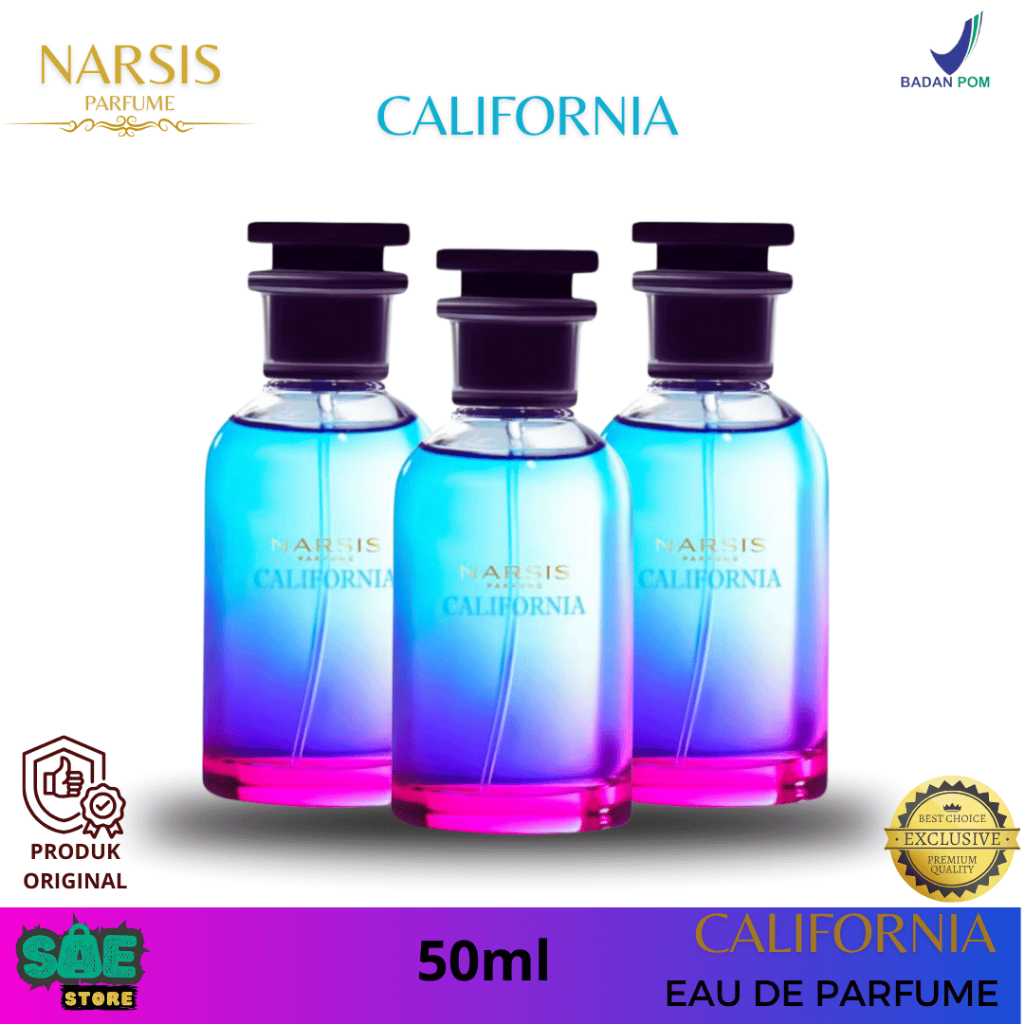 NARSIS California Eau De Parfum 50ml Original Parfum Unisex
