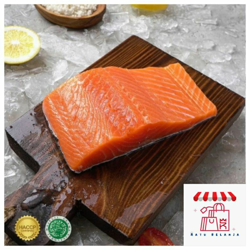 

Ratu Belanja - Ikan Salmon Fillet 200 gram dan 1kg steak cut Trouts Frozen Fresh