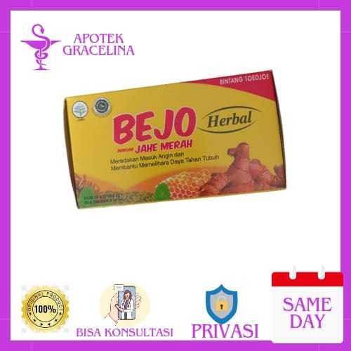 

BEJO JAHE MERAH HERBAL 1 BOX ISI 6 SACHET