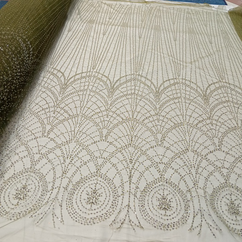 Bahan kain tille full payet//kain mewah full payet/kebaya wanita