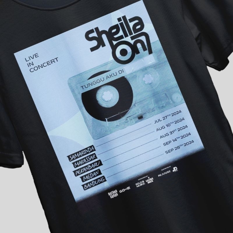 KAOS DISTRO SHEILA ON 7 KAOS SHEILA ON 7 KONSE KAOS PRIA DAN WANITA BAND SHEILA ON 7 KAOS DEWASA