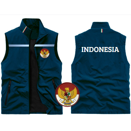 Rompi Vest Skotlet | Rompi Pria Logo Garuda Indonesia | Rompi Vest Taslan | Rompi Kasual Pria | Romp