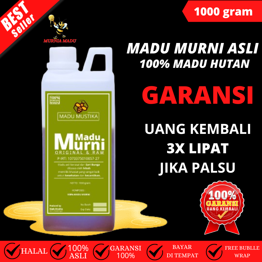 

Madu Hutan liar Asli 1kg Original MURNIA MADU