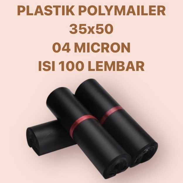 

KI3 35x5 1 LEMBAR PLASTIK POLYMAILER HITAM 35x5 PLASTIK PACKING ONSHOP