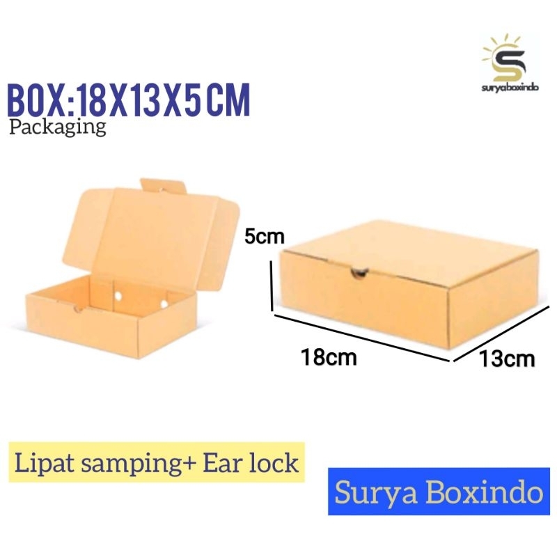 

Box 18x13x5 cm {kebab}/kardus/kemasan/packing/hampers/tinggi5/karton