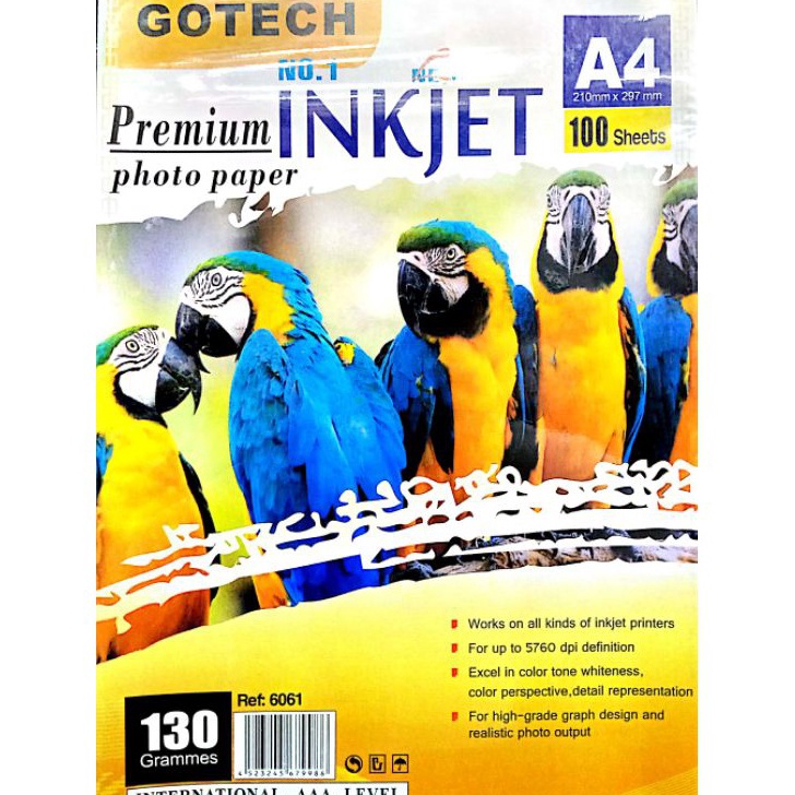 

HJ6 Kes Inkjet 13gsm inkjet paper gotech isi 1sheets