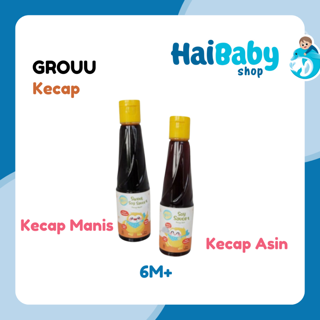 

Grouu - Cooking Sauces - Soy Sauce, Kecap MPASI Organik, Bumbu MPASI - NO MSG