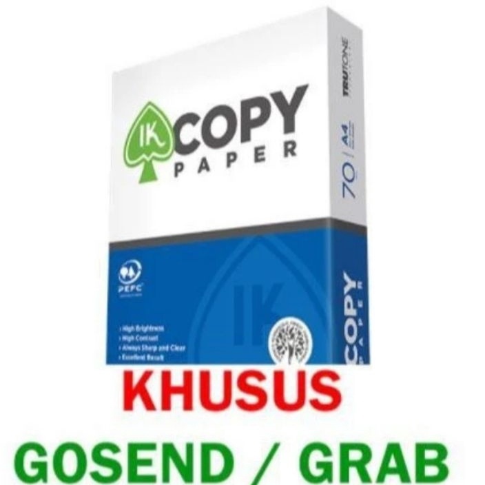 

berkualitas Kes HVS A4 7 gr Ik Copy Paper Kes Fotocopy Khusus Grab dan Gojek