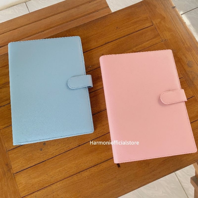 

Binder polos - Bahan leather - B5 - Binder besar bahan tebal - 26 ring premium leather