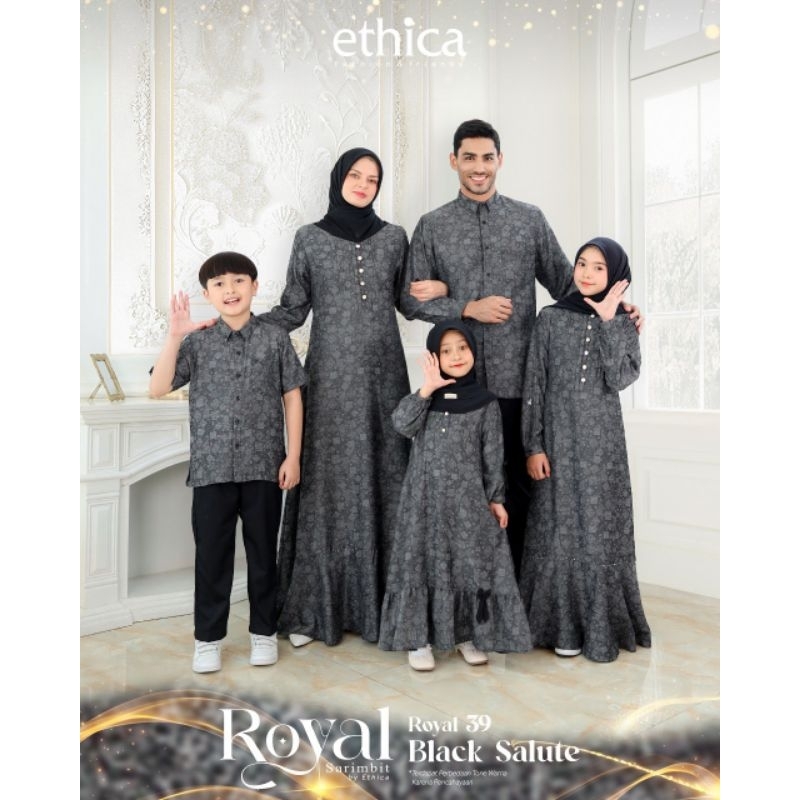 ETHICA ROYAL 39 BLACK SALUTE SARIMBIT KELUARGA BAJU COUPLE 2025 ORIGINAL