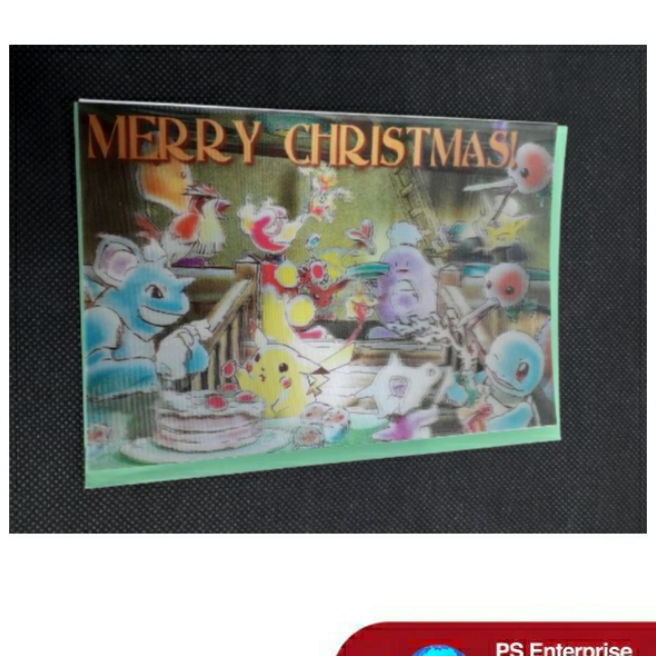 

Murah Kartu Pos Kartu Ucapan Merry Chistmas 3D Pokemon