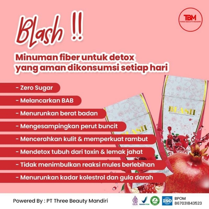 Blash collagen untuk tubuh detox diet drink, collagen drink