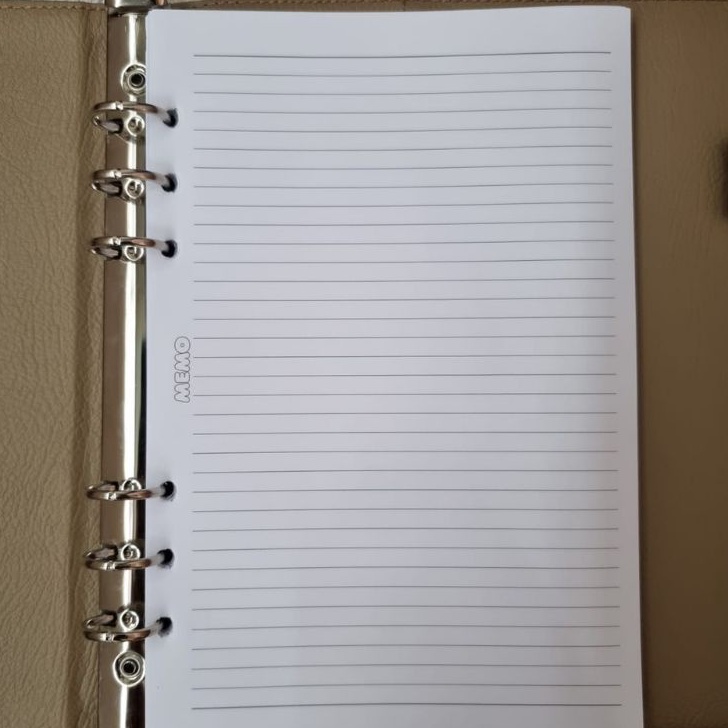 

BARU RESTOK loose leaf isi binder kertas garis polos A5 6 ring