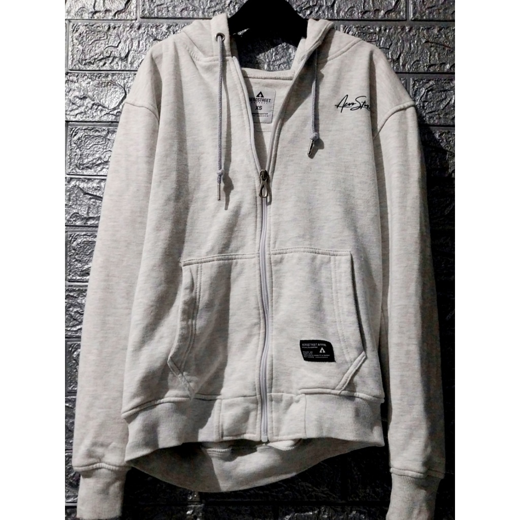Jaket Hoodie Zipper Aerostreet (Size XS)