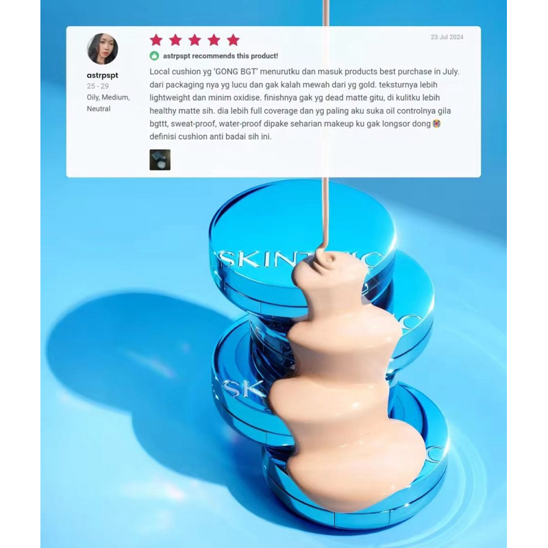 Skintific Cushion Skintific Refill Cushion Skintific Powder