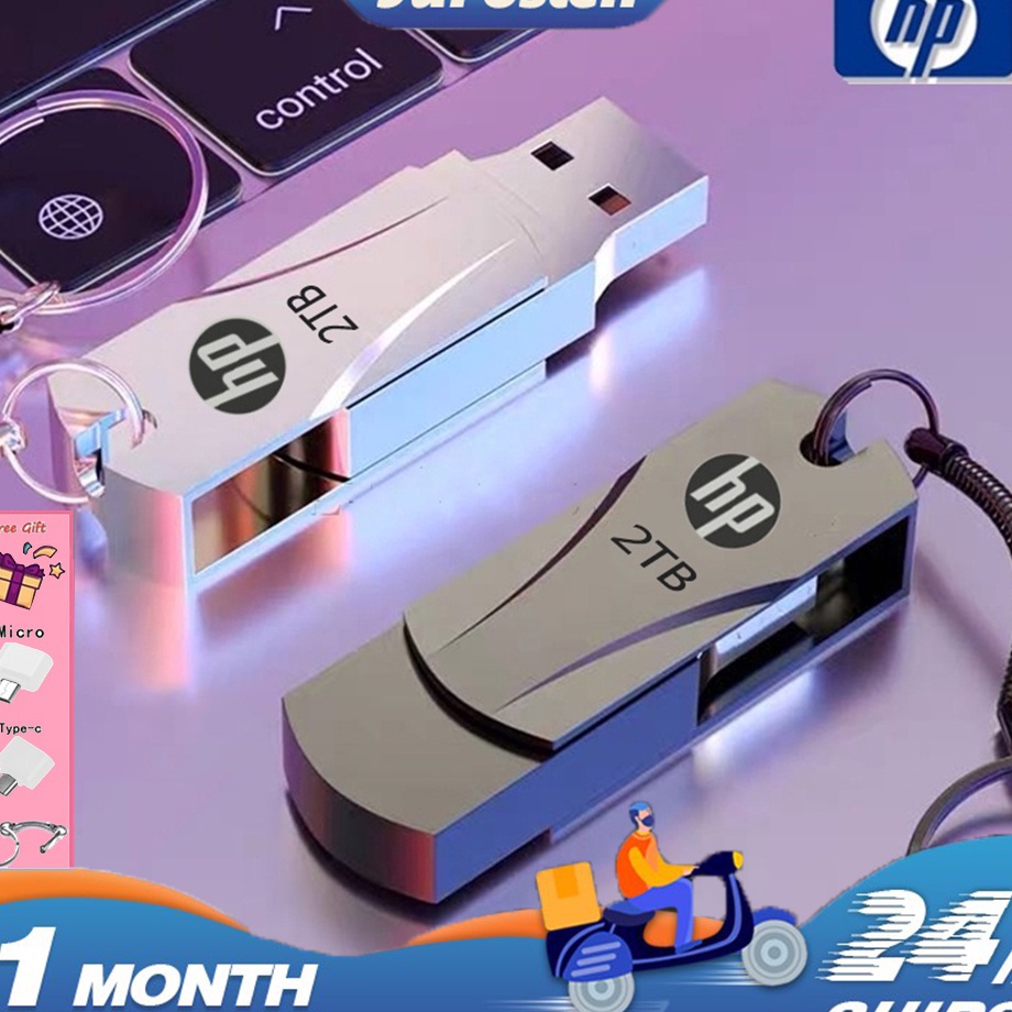 TERLARISSS HP Flashdisk 2TB Hp Flash Drive Metal Waterproof USB 3 Pen Drive