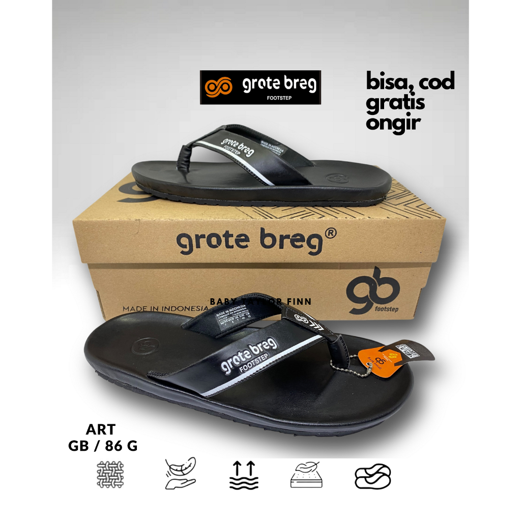 Sandal Jepit  Pria Wanita -GB 86 G - Sendal Karet Original Terbaru  - Flat Sandal Distro -Skyberg.id