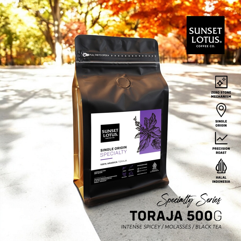 

Sunset Lotus Specialty Arabika Toraja Kalosi 500g