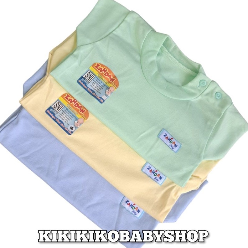 KODE V88O zahdan  6pcs oblong bayi pendek polos zahdan s m L xl 36 bulan oblong pendek polos warna