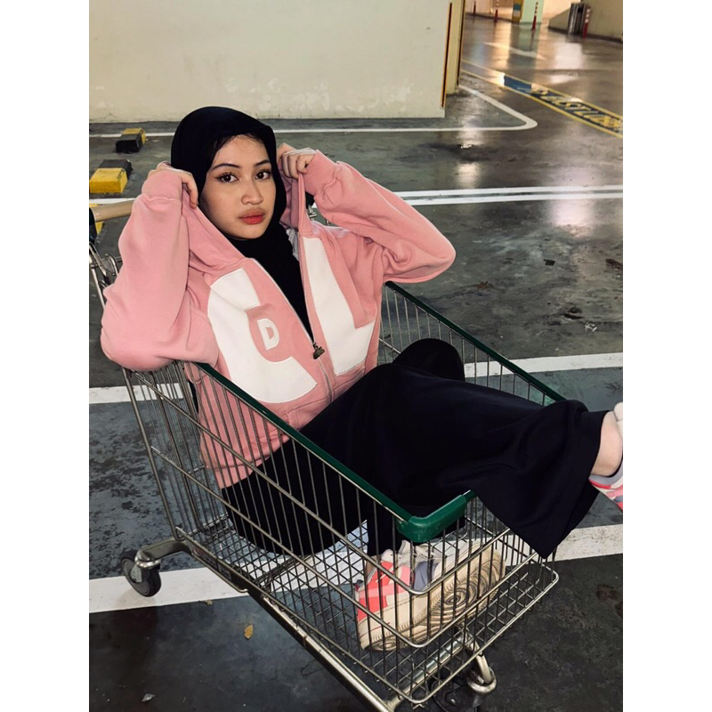 HOODIE ZIPPER CDL PINK