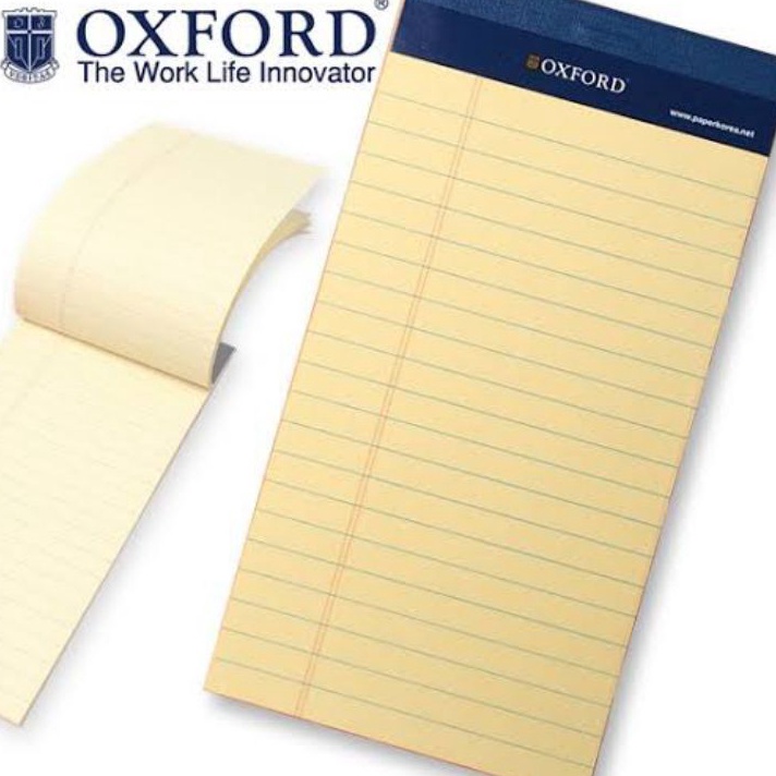 

KF7 OXFORD LEGAL PAD NOTEPAD BUKU MEMO NOTES SOBEK ATAS