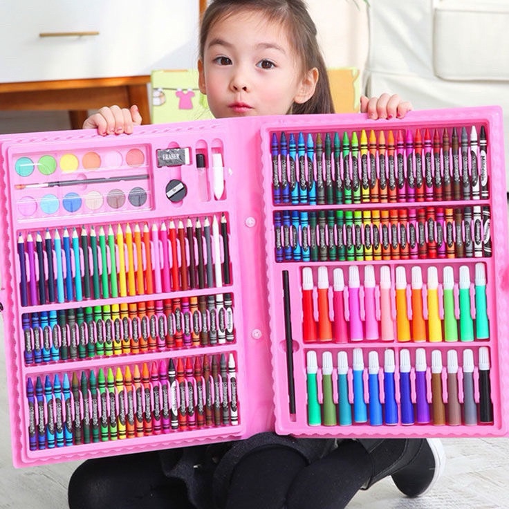 

Hot Sale Crayon Set Anak isi 15Pcs Cat Air Mewarnai Set menggambar