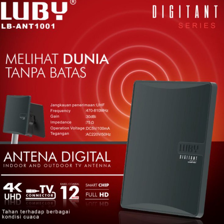 Antena TV Digital Luby LBANT 11 Antena Tv Digital Indoor  Outdoor